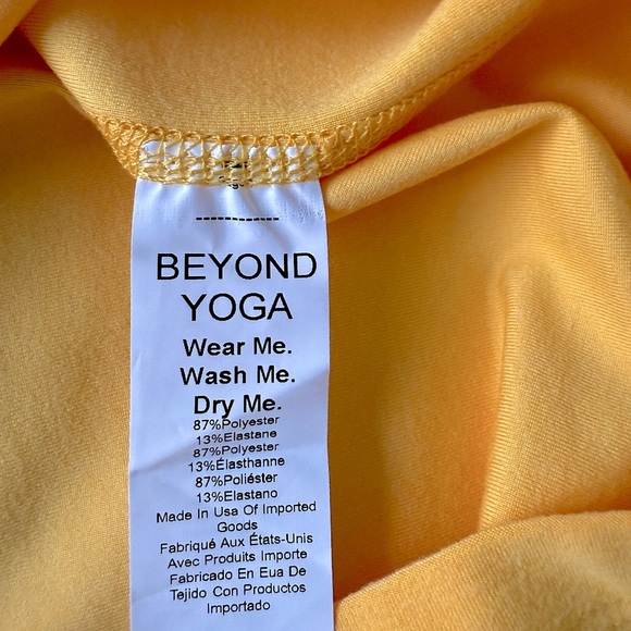 NWT Beyond Yoga Spacedye Outlines Dress Sunflower Yellow / Cloud White Size M - Picture 11 of 11